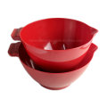 2PCS Red Melamine Mixing Bowl Set